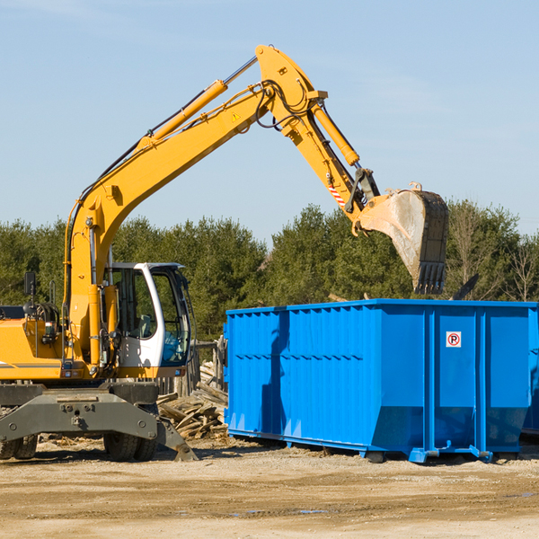 are there any restrictions on where a residential dumpster can be placed in Ardmore AL